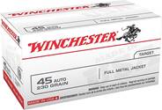 Winchester Ammo USA45AVP USA  45 ACP 230 gr Full Metal Jacket (FMJ) 100 Bx/5 Cs (Value Pack)